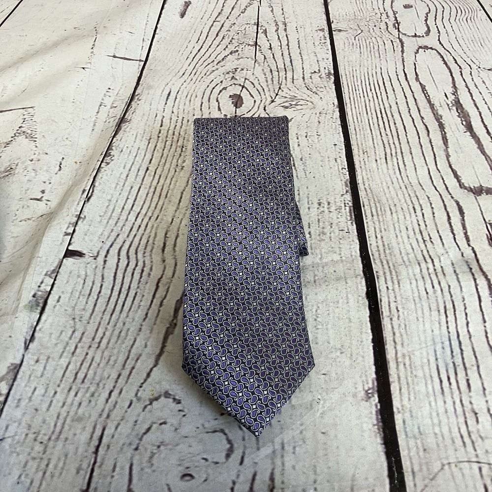 Donald J Trump Necktie Signature Collection Purple Paisley 100% Silk